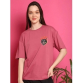 Fabflee Pink Cotton Womens T-Shirt ( Pack of 1 ) - None