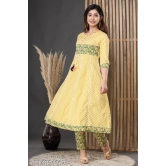 Fashionable Women Kurti Dupatta Set-L / Yellow