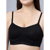 IN CARE LINGERIE Black Cotton Non Padded Womens T-Shirt Bra ( Pack of 1 ) - None