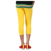 YELLOW,PURPLE AND WHITE COLOURS CAPRI LEGGINGS FOR GIRLS - 13-14 Years