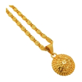 Jewar Mandi New Design Gold Plated Locket/Pendant with Link Chain Daily use for Men, Women & Girls, Boys - None