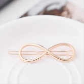 Golden shapes hairclip-Moon