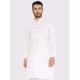 Maharaja - White Cotton Mens Regular Kurta ( Pack of 1 ) - None