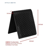 Style Smith - Black Leather Mens Regular Wallet ( Pack of 1 )