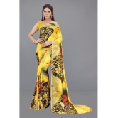 Anand Sarees - Yellow Georgette Saree With Blouse Piece ( Pack of 1 ) - Yellow