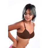 Women Hug Padded Bra Coffee Brown