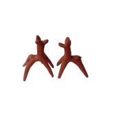 Handmade clay horse for home decorator