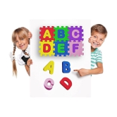 THRIFTKART - Foam Capital Alphabets and Numbers Learning Interlocking Puzzle Foam Mat for Kids (Multicolor)