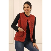 Printed women quilted  jacket-XL