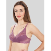 ILRASO - Purple Lace Non Padded Women's T-Shirt Bra ( Pack of 1 ) - None