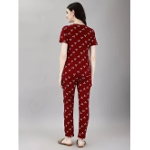 Smarty Pants Maroon Cotton Womens Nightwear Nightsuit Sets ( Pack of 1 ) - None