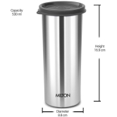 Milton Stainless Steel Tumbler with Lid Set of 2, 530 ml Each, Assorted (Lid Color May Vary) | Office | Gym | Yoga | Home | Kitchen | Hiking | Treking | Travel Tumbler - Assorted