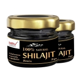 HMV Herbals Ayurveda Natural Shilajit / Shilajeet Resin (Pack of 20gm X 2) for Men & Women | Authentic & Pure Natural for Increased Strength & Stamina, Better Nutrient Absorption, Immunity B