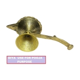 A & H ENTERPRISES - Aarti Diya Pital Diya Handle 2 Pieces ( Pack of 2 )