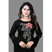 haya fashion - Black Rayon Women's Straight Kurti ( Pack of 1 ) - None