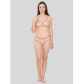 ILRASO - Orange Cotton Women's Bra & Panty Set ( Pack of 1 ) - None