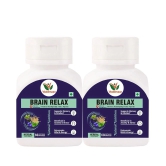 Vaddmaan Brain Relax - 60 Capsules, Pack Of 2 | Brahmi | Shankhpushpi | KSM-66 Ashwagandha | Giloy | Mind Rejuvenation | Cognitive Wellness