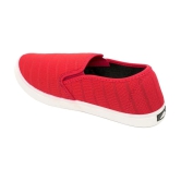 ASIAN M-2025 Red Mens Slip-on Shoes - None