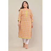 Swasti - Coral 100% Cotton Womens Straight Kurti ( Pack of 1 ) - None