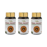 Nature Sure Mind Shakti Tablets for Memory & Concentration Pack of 3 - 60 Tablets Each