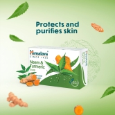 Himalaya Neem & Turmeric Bathing Soap, Cleanses & Purifies Skin, 75 G (Pack Of 4)