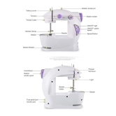 stich sealing Multi Electric Mini 4 in 1 Desktop Functional Household Sewing Machine