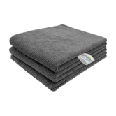 SOFTSPUN - Gray Microfibre Hand Towel 48x36 cm ( Pack of 3 ) - Gray