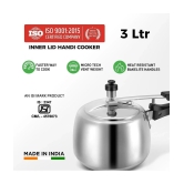 LEORON HANDI 3 L Aluminium InnerLid Pressure Cooker Without Induction Base