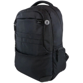 mikebags 22 Ltrs Black Polyester College Bag - Black