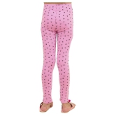 Kids Cave - Pink Cotton Blend Girls Leggings ( Pack of 1 ) - None