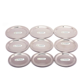 Coconut Stainless Steel Ciba Lids - Set of 3 (Size -7 /Size -8/Size -9-3Pc Each (9 Piece) - Diameter - 12Cms, 13.5Cms & 15Cms)