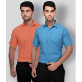 DESHBANDHU DBK - Multicolor Cotton Regular Fit Mens Formal Shirt (Pack of 2) - None