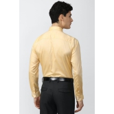 Men Yellow Slim Fit Formal Full Sleeves Formal Shirt