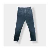 ICONIC ME- Kids Girls Plain Denim Jeans| Premium Denim Gray Jeans - None