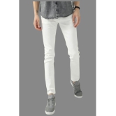 HALOGEN - White Denim Skinny Fit Men's Jeans ( Pack of 1 ) - None