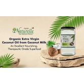 Farm Naturelle -100 % Pure Organic Extra-Virgin Cold Pressed Coconut Oil (Glass Bottle - 600 ml)