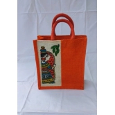 Sonchiraiya Orange Jute Bag