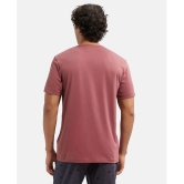 Jockey 2714 Mens Super Combed Cotton Rich Solid Round Neck Half Sleeve T-Shirt - Wild Ginger - None