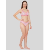 ILRASO - Pink Cotton Women's Bra & Panty Set ( Pack of 1 ) - None