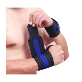 Wrist Support with Thumb Loop Strap Wrist Support Gym Men Training Wrist Band/Wrist Band for Men Gym/Wrist Supporter for Gym - Red