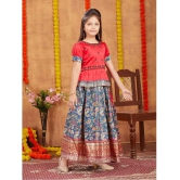 Aarika Red Silk Girls Lehenga Skirt ( Pack of 1 ) - None