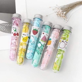 SHANAYA 6 Pieces Travel Soft Paper Soap Flower Design Tube Shape Bottle (Assorted/Random Colour)