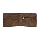 GEEO - Brown Faux Leather Mens Two Fold Wallet ( Pack of 1 ) - Brown