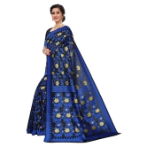 ofline selection Blue Polycotton Saree