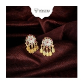 VIVASTRI Golden Chandbalis Earrings ( Pack of 1 ) - Golden