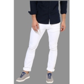 HALOGEN - White Denim Skinny Fit Mens Jeans ( Pack of 1 ) - None