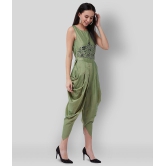 Pannkh - Green Polyester Regular Fit Womens Jumpsuit ( Pack of 1 ) - L