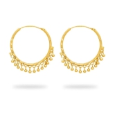 LUV FASHION Golden Bali Earrings ( Pack of 1 ) - Golden