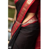 Apnisha Banarasi Silk Embellished Saree With Blouse Piece - Black ( Pack of 1 ) - Black