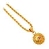 Jewar Mandi New Design Gold Plated Locket/Pendant with Rope/Rassi Chain Daily use for Men, Women & Girls, Boys - None